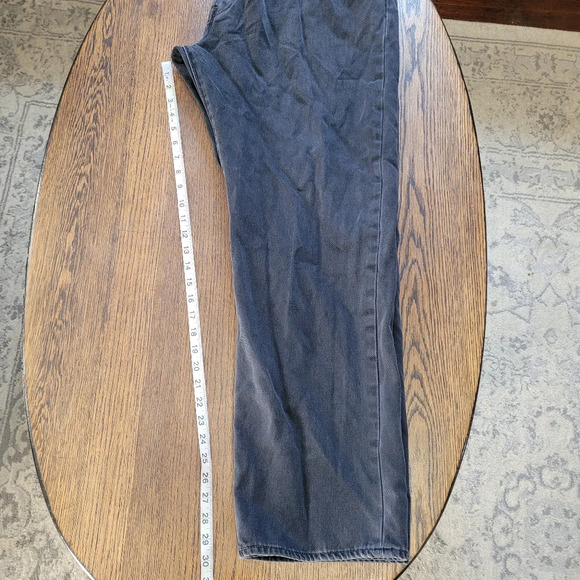 Levi's 501 Straight Leg Button Fly Faded Black Jeans Size Men's 44x32 - Picture 10 of 13